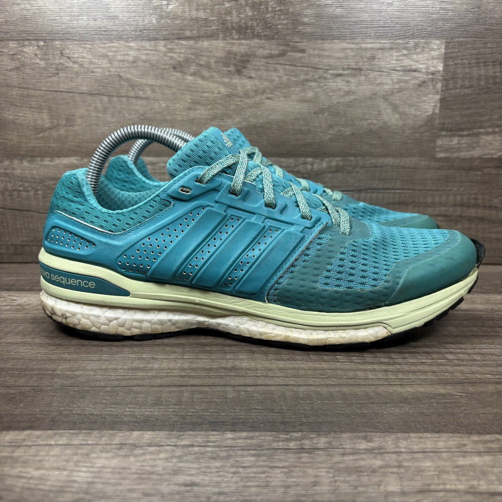 Adidas Supernova Sequence Green Blue Womens US Size 9.5 AF6465 Running Shoes